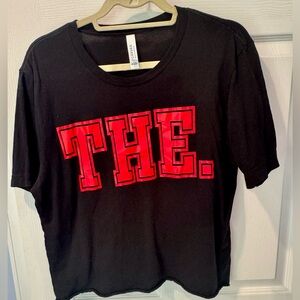 Black Ohio State tshirt with “THE” written across it